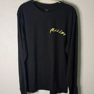 NWT- Original Use-Malibu Surf- Black and Yellow Long Sleeve Tee- Medium